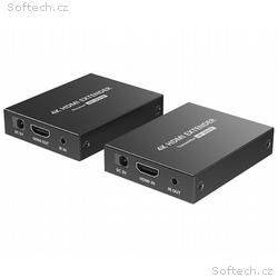 XtendLan CAT6 HDMI extender, vysílač+přijímač, 40m