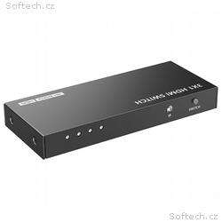 XtendLan HDMI prepínac, 3 vstupy, 1 výstup, do 4k@