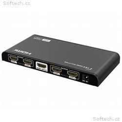 XtendLan HDMI distribucní rozbocovac, 1 vstup, 4 v