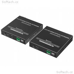 XtendLan HDMI přenos po optice, jedno vlákno, do 4