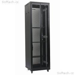 XtendLan 42U, 800x1000 stojanový, černý, dvoudílné