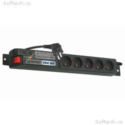 ACAR 19" rozvodný panel 5x 230V, ČSN, kabel 3m, př