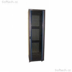 XtendLan 42U, 800x1000 stojanový, černý, skleněné 