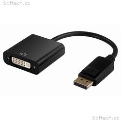 XtendLan Adaptér DisplayPort (M) na DVI (F), 15cm,