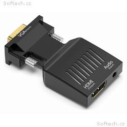 XtendLan Adaptér VGA (M) na HDMI (F), do 1080p, au