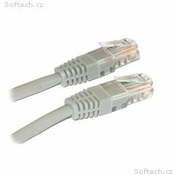 XtendLan Patch kabel Cat 6 UTP 0,10m - šedý