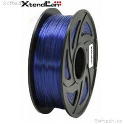 XtendLAN PETG filament 1,75mm průhledný modrý 1kg