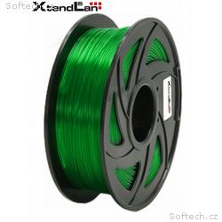 XtendLAN PETG filament 1,75mm průhledný zelený 1kg