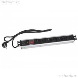 XtendLan 19" rozvodný panel 5x 230V, 2x IEC, ČSN, 