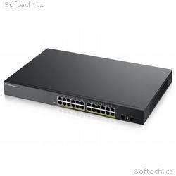 ZyXEL GS1900-24HP v2, 24-port GbE L2 PoE Smart Swi