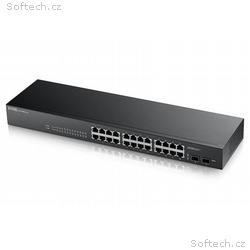 ZyXEL GS1900-24 v2, 24-port GbE L2 Smart Switch, r