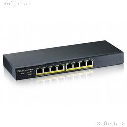 ZyXEL GS1900-8HP v3, 8-port GbE L2 PoE Smart Switc