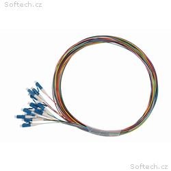 Pigtail 9, 125 LCupc SM OS 1,5m, balení 12ks barvy