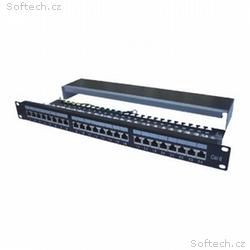 DATACOM Patch panel 19" STP 24 port CAT6 LSA 1U BK