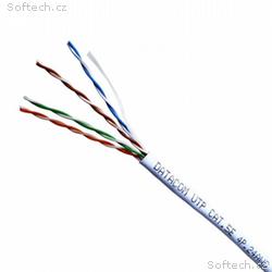 DATACOM kabel drát C5E UTP PVC 305m box bílý