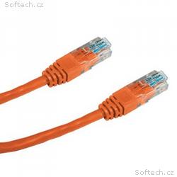 DATACOM Patch kabel UTP CAT5E 0,25m oranžový