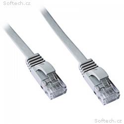 DATACOM Patch cord UTP CAT6 1m šedý FLAT plochý