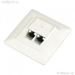 DATACOM Datová zásuvka UTP CAT6 2xRJ45 pod omítku 