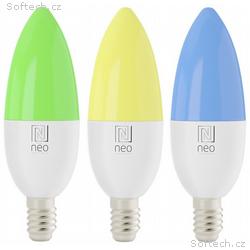 IMMAX NEO SMART sada 3x žárovka LED E14 6W RGB+CCT
