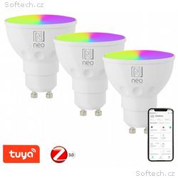 IMMAX NEO SMART sada 3x LED žárovka GU10 4,8W RGB+