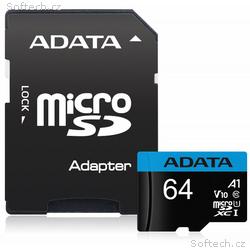 ADATA Premier 64GB microSDXC, UHS-I CLASS10 A1, 85
