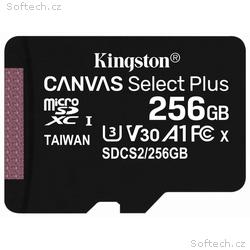 KINGSTON Canvas Select Plus 256GB microSD, UHS-I, 