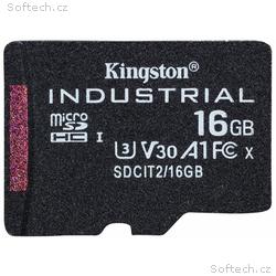 KINGSTON 16GB microSDHC, Industrial Temp, UHS-I, U