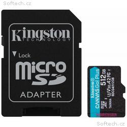 KINGSTON Canvas Go Plus Gen4 512GB microSDXC, C10,