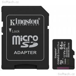 KINGSTON Canvas Select Plus Gen3 64GB microSDXC, A