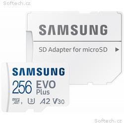 SAMSUNG EVO Plus 2024 MicroSDXC 256GB + SD Adaptér