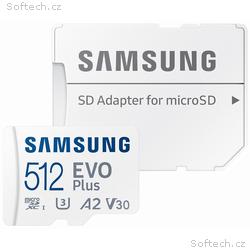 SAMSUNG EVO Plus 2024 MicroSDXC 512GB + SD Adaptér