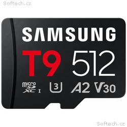 Samsung T9, Micro SDXC, 512GB, UHS-I U3, Class 10,