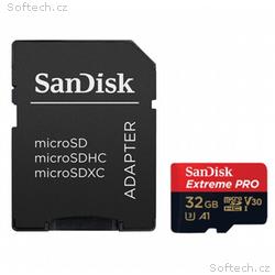 SanDisk Extreme PRO, micro SDHC, 32GB, 100MBps, UH