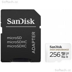 SanDisk High Endurance microSDXC 256GB, C10, U3, V