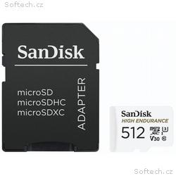 SanDisk High Endurance microSDXC 512GB, C10, U3, V