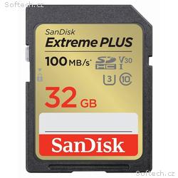 SanDisk Extreme PLUS, SDHC, 32GB, UHS-I U3, Class 