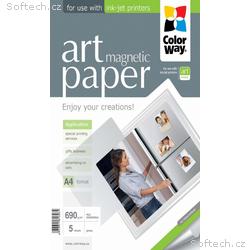 COLORWAY fotopapír, ART glossy "magnetic" 690g, m2