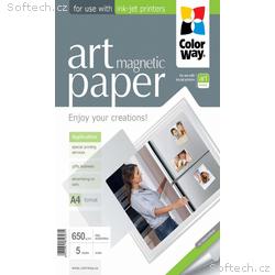 COLORWAY fotopapír, ART matte "magnetic" 650g, m2,