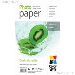 COLORWAY fotopapír, oboustranný, matte 220g, m2, A