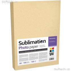 COLORWAY fotopapír, Sublimační, 100g, m2, A4, 100 