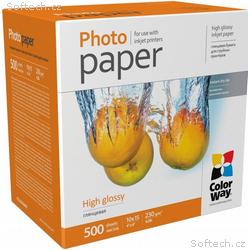 Colorway fotopapír lesklý 230g, m2, 10x15, 500 lis