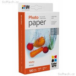 COLORWAY fotopapír, matte 220g, m2, 10x15, 100 kus