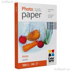 COLORWAY fotopapír, matte 220g, m2, A4, 100 kusů