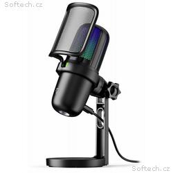 NEDIS herní mikrofon GSMIC210BK, stolní, vypínač, 