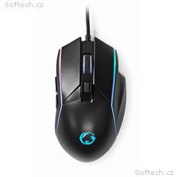 NEDIS herní myš GMWD510BK, drátová, optická, podsv