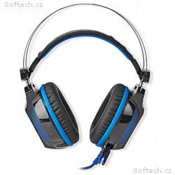 NEDIS herní headset GHST500BK, drátová sluchátka +
