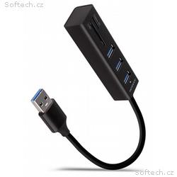 AXAGON hub USB-A, HMA-CR3A, USB 3.2 Gen1, 3x USB-A