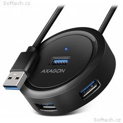 AXAGON hub USB-A, HUE-P1A, USB 3.2 Gen1, 4x USB-A,