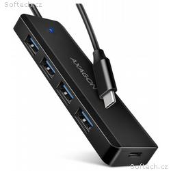 AXAGON cestovní hub USB-C, HUE-C1C, USB 3.2 Gen1, 