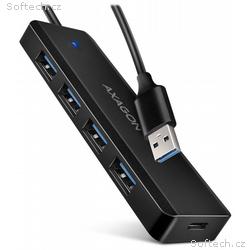 AXAGON cestovní hub USB-A, HUE-C1A, USB 3.2 Gen1, 